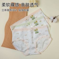健将 10A纯棉抗菌透气  3条装 女士内裤