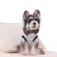 宠享趣 Petinjoy Daily系列深花灰条纹针织打底背心宠物衣服