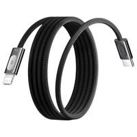 倍思 PD30W快充 USB-C转Lightning织数据线 1.2米 黑色