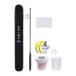巨鳍王 1.5米超轻硬短节溪流竿 微物套装
