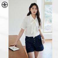 DUIBAI AN大码系列 女式短袖衬衫