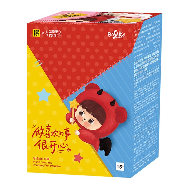TOPTOY 芭萨卡做喜欢的事很开心系列毛绒盲盒可爱玩偶摆件 单盒