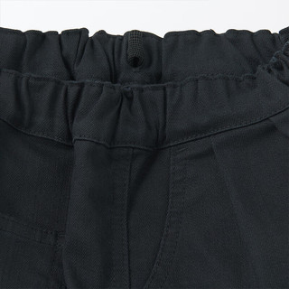MUJI 无印良品 CB1KYA4S 弹力牛仔风格短裤 黑色 120/53A