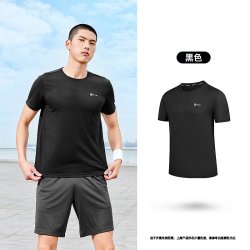 乔丹 针织短袖T恤衫 轻薄透气 运动T恤