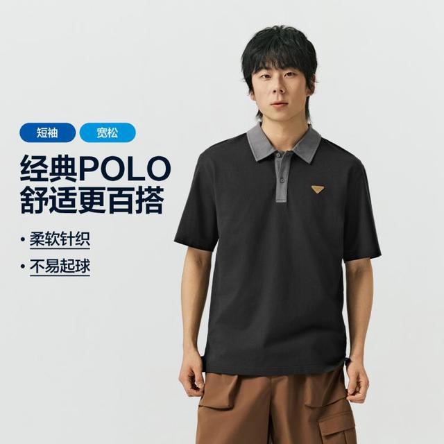 斯凯奇 26年夏POLO衫男宽松立体不易变形polo衫男
