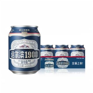 哈尔滨啤酒 Beer 哈尔滨啤酒 全麦啤酒 255ml*3听