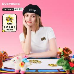 navigare 意大利小帆船年轻风格字母印花短袖T恤潮流宽松