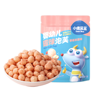 小鹿蓝蓝 宝宝饼干磨牙零食 小胖兵泡芙草莓苹果味/42g