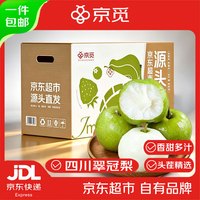 京觅 四川翠冠梨净重4.5斤单果200g+青皮梨六月雪新鲜当季水果源头直发