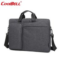 coolbell COOL BELL商务公文包超薄手提笔记本电脑包15.6寸斜挎包 CB-2105黑色 13寸