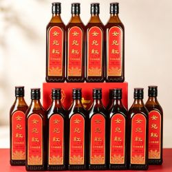 女儿红 绍兴黄酒 花雕酒 500ml*12瓶