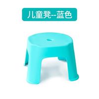 茶花 儿童凳浴室凳塑料凳子加厚换鞋凳儿童矮凳方凳小板凳家用 蓝色1个