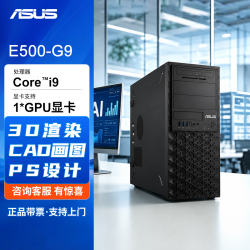 华硕 E500-G9 图形工作站12900KS/32G内存/1T固态/4T机械 AI部署3D渲染设计主机