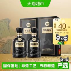 古井贡酒 年份原浆古20-52度500ml*2瓶经典浓香国产白酒礼袋酒水