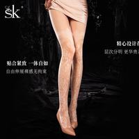 SK 宫廷镂空提花丝袜女 连裤袜