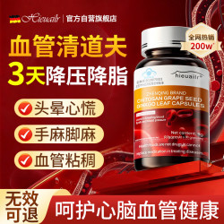 HIEUAILR 银杏叶降血压血脂软化血管清理血栓搭纳豆激酶中老年心脑血管健康