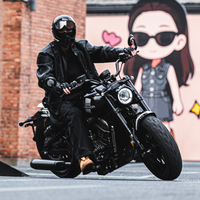 奔达 灰石707 V型双缸 复古巡航太子摩托车