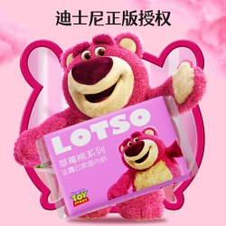 福佑 草莓熊乳霜纸30抽新生儿专用云柔巾宝宝保湿便携抽纸