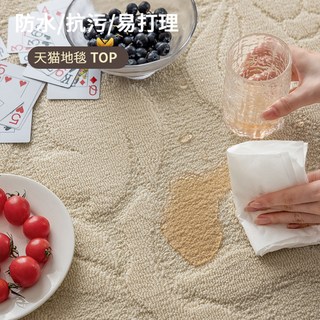 红鹤 纯色立体可洗 100*160cm 地毯