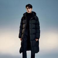 波司登 情侣羽绒服 宽松长款连帽保暖