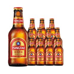 青岛啤酒 小棕金11度啤酒 258ml*12瓶
