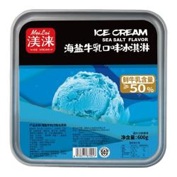 渼涞 海盐香草味大桶冰淇淋  600g
