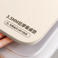 朗格 3.5MM厚盾硅 冰川白 专拍 桌布