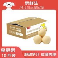 京鲜生 河北辛集白玉皇冠梨 净重10斤 单果200g+