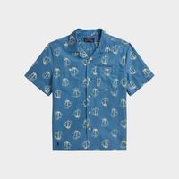 RALPH LAUREN 男童锚印花牛津纺衬衫 S码