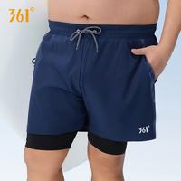 361° 藏青蓝40182 速干防尴尬双层泳裤 3XL