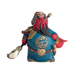 铜师傅 萌刀关羽 武财神关二爷 铜摆件