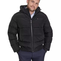 TOMMY HILFIGER Men's Ribstop Hooded Snorkel Jacket
