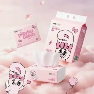 88VIP:有点淘气 x艾丝乐小兔抽纸4层加厚M码12包/提