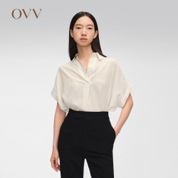OVV 女士短袖翻领衬衫 GNSBJ24005A