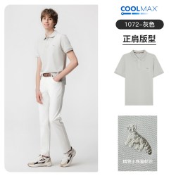 Henry Grant 亨利格兰COOLMAX吸湿速干翻领男士短袖t恤2026夏季透气抗菌polo衫