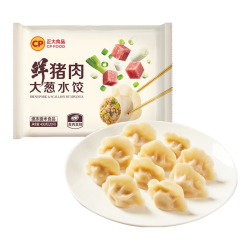 正大食品 鲜猪肉大葱水饺400g*2袋（3款任选）赠韩式热狗棒3支！