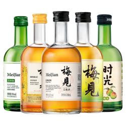 梅见 青梅酒组合330ml*5瓶尝鲜低度微醺酒聚会果酒女士晚安甜酒