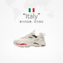 FILA Tracer织物复古休 减震防滑透气老爹鞋 男女同款男鞋