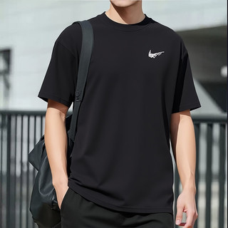 NIKE耐克 II0692-010 圆领印花 黑色 2XL 运动T恤