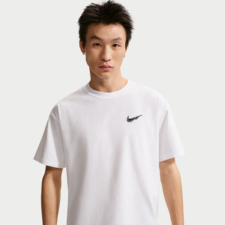NIKE耐克 II0692-100 圆领印花 白色 M码 运动T恤