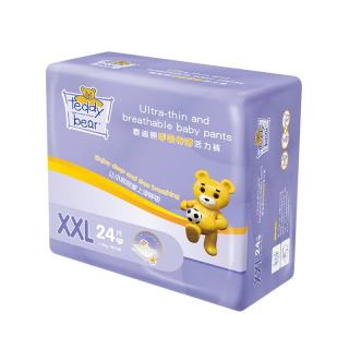 泰迪熊 呼吸特薄婴儿拉拉裤XXL24片