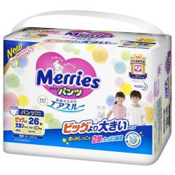 妙而舒 ✨花王（Merries）日本进口学步裤 XXL26 片（多规格 M/L/XL/XXL）