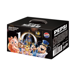 百事 可乐Pepsi 百事无糖-迪士尼达菲家族礼盒330ml*15听 细长罐(一箱集齐)
