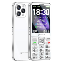 天语 F6 4G全网通 大声音大字 月栖白 按键手机