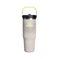 STANLEY 折叠吸管杯 保温保冷 887ml 防滑沙漠灰