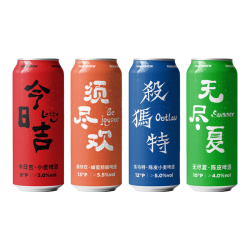 熊猫精酿 比利时小麦原浆啤酒  1x36x500ml 包装 500ml