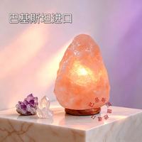 喜马拉雅盐岩 玫瑰盐灯 创意负离子养生灯 风水