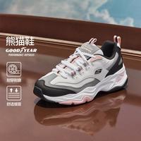 斯凯奇 女鞋 运动鞋低帮舒适时尚绑带休闲鞋潮流熊猫鞋 149492-WBPK 37