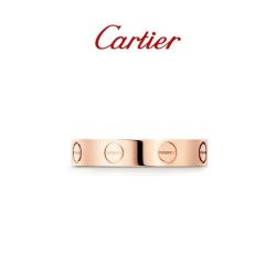 Cartier LOVE系列 18K玫瑰金窄版戒指 B4085262 轻奢戒指