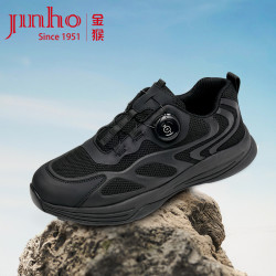 金猴 Jinho/金猴男士户外透气网面登山鞋旋转纽扣轻便跑鞋QJ2023A